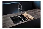 Превью картинка Гранитная мойка Blanсo ETAGON 700-U SILGRANIT PuraDur антрацит #5