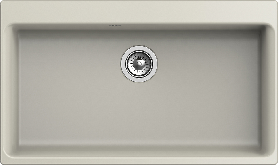 Фото Кварцевая мойка Rivelato AXEL 90 1-чаша 870*520мм topazio