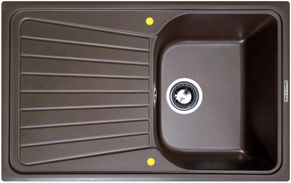 Фото Гранитная мойка Zigmund & Shtain KLASSISCH 790 Швейцарский шоколад