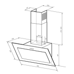 Превью картинка Наклонная вытяжка Lex MIO G 500 WHITE воздухоочиститель #8