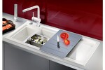 Превью картинка Гранитная мойка Blanсo AXON II 6 S (чаша слева) керамика PuraPlus глянцевый магнолия  с кл.-авт. InFino #4
