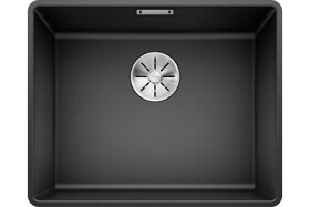 Картинка Blanсo SUBLINE 500-F SILGRANIT  черный с отв.арм. InFino