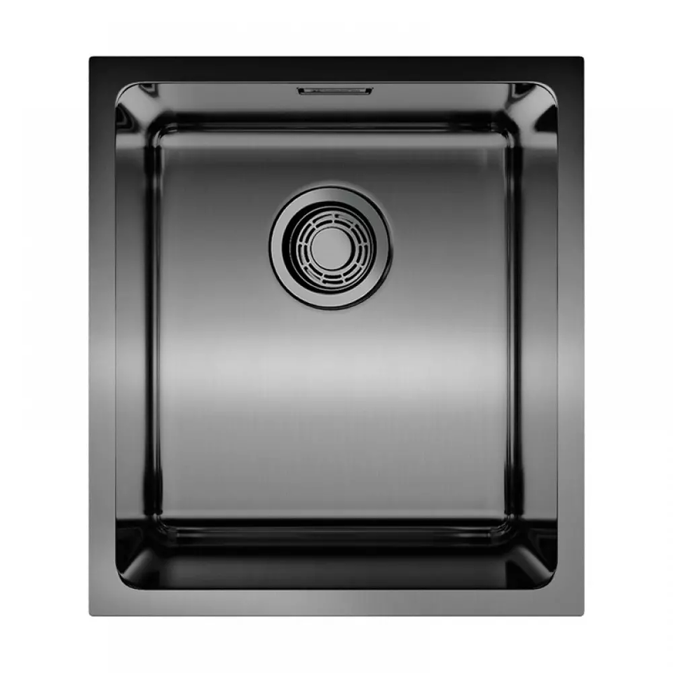 Фото Металлическая мойка Omoikiri Tadzava 39-U/I-GM нерж. сталь/вороненая сталь