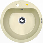 Превью картинка Гранитная мойка Zigmund & Shtain KREIS 505F Молодое шампанское #1