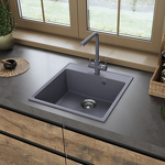 Превью картинка Кварцевая мойка Maunfeld MFQS-505LGR #2