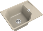 Превью картинка Кварцевая мойка Rivelato LOCUS 65 1-чаш 650*500 beige scuro #2
