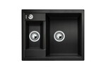 Превью картинка Гранитная мойка Blanсo METRA 6 SILGRANIT PuraDur антрацит с клапаном-автоматом #1