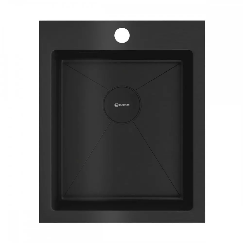 Фото Металлическая мойка Omoikiri Akisame 41-GB нерж. сталь/графит