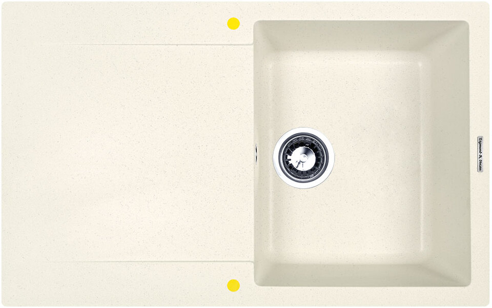 Фото Гранитная мойка Zigmund & Shtain RECHTECK 775 Каменная соль