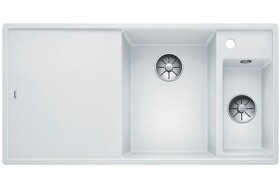 Картинка Blanсo AXIA III 6 S-F SILGRANIT PuraDur белый чаша справа, доска стекло c кл.-авт. InFino