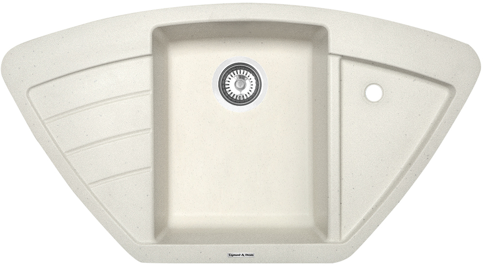 Фото Гранитная мойка Zigmund & Shtain ECKIG 900 Каменная соль