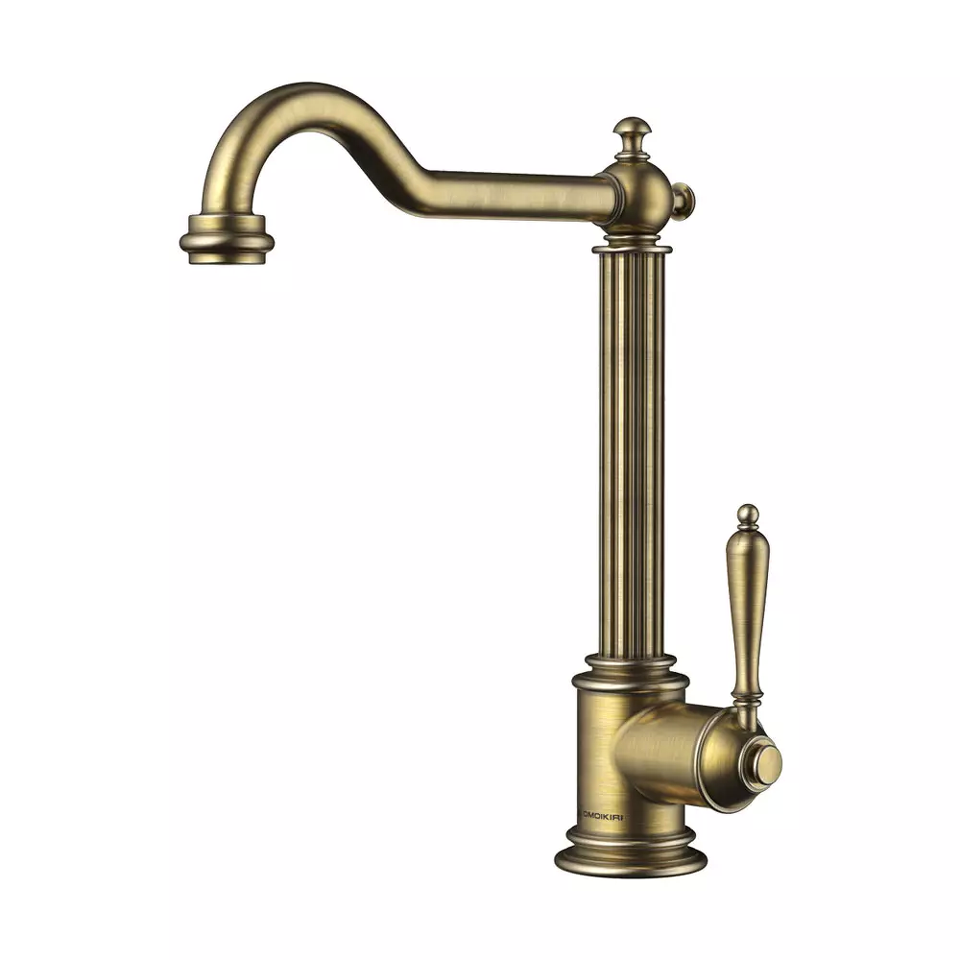 Фото Смеситель для кухни Omoikiri Toshima-AB-022 латунь/античная латунь