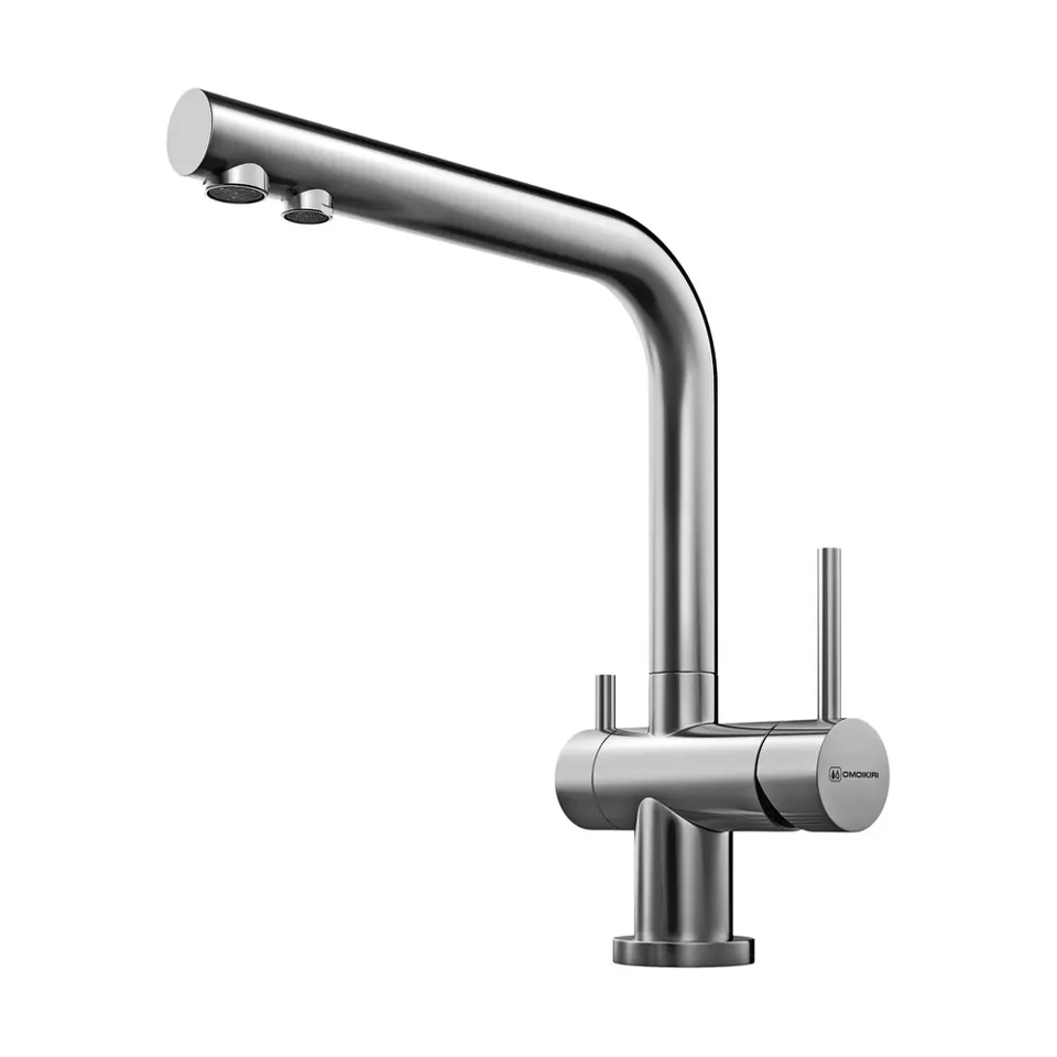 Фото Смеситель для кухни Omoikiri Nagano-BN латунь/нержавеющая сталь