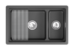 Превью картинка Кварцевая мойка GRANULA 7304iU, ЧЁРНЫЙ #3