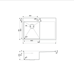 Превью картинка Металлическая мойка Omoikiri Akisame 78-L-IN нерж. сталь/нержавеющая сталь #3