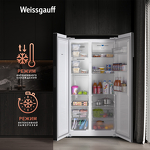 Превью картинка  Холодильник side by side Weissgauff WSBS 600 WG NoFrost Inverter #4