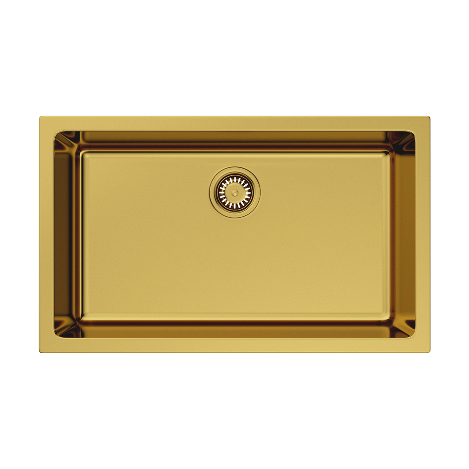 Фото Omoikiri Okinoshima 76-U/I-G Glossy Natceramic/золото глянцевое