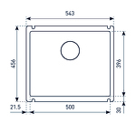 Превью картинка Гранитная мойка Zigmund & Shtain INTEGRA 500 Молодое шампанское #2