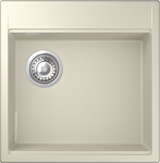 Превью картинка Гранитная мойка Rivelato TESORO 505-L 1-чаш 500*510 beige scuro #1