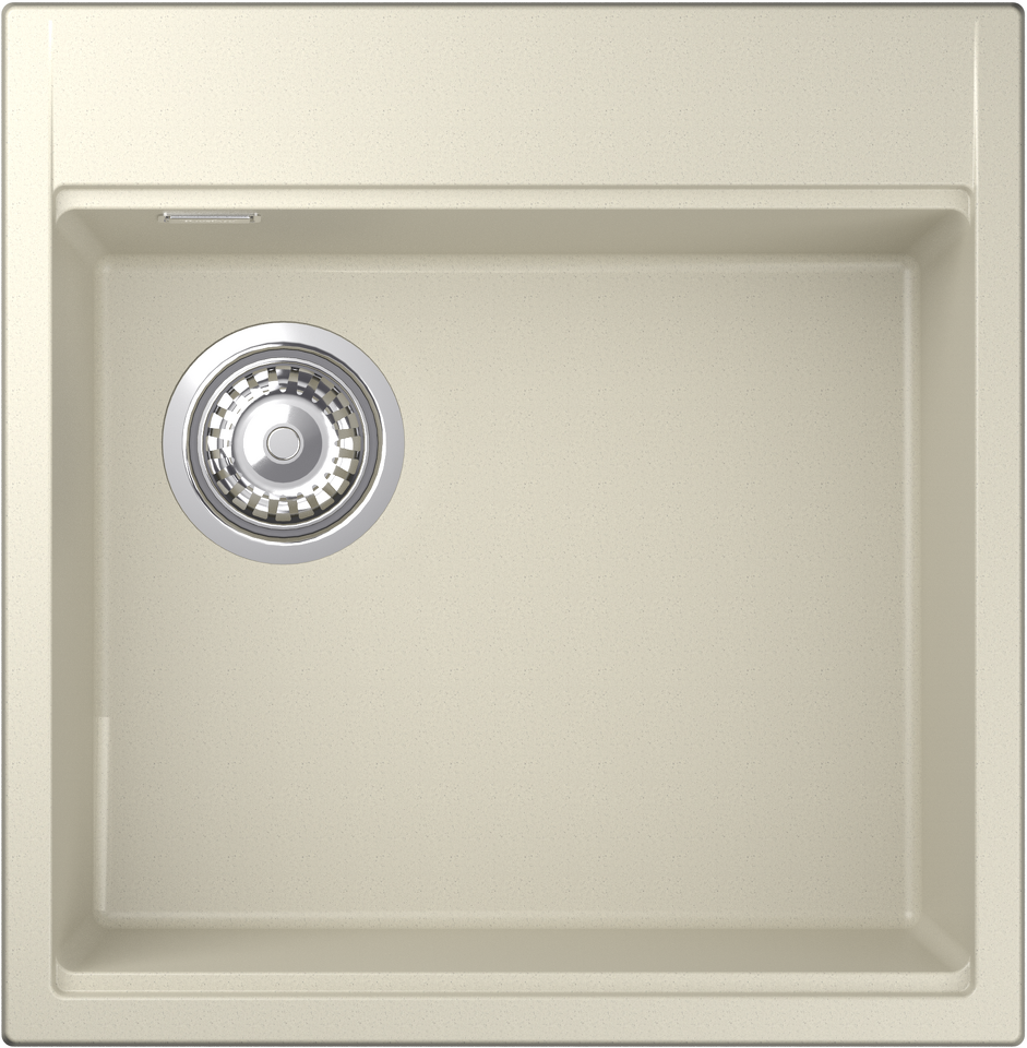 Фото Гранитная мойка Rivelato TESORO 505-L 1-чаш 500*510 beige scuro