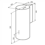 Превью картинка Цилиндрическая вытяжка KRONA TINA 350 METALLIC 3P #16