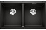 Превью картинка Гранитная мойка Blanсo SUBLINE 350/350-U SILGRANIT PuraDur черный с отв.арм. InFino #1