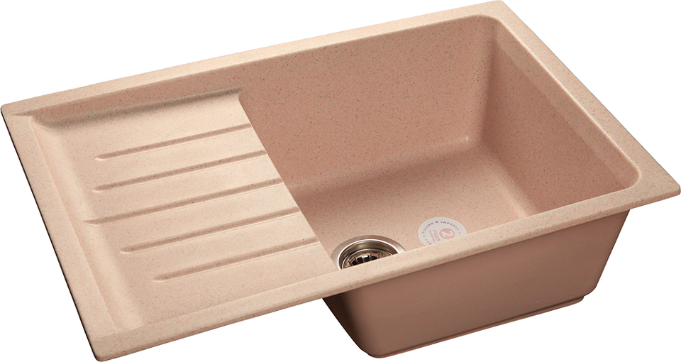 Фото Мраморная мойка GranFest PRACTIK 760L Светло-розовый