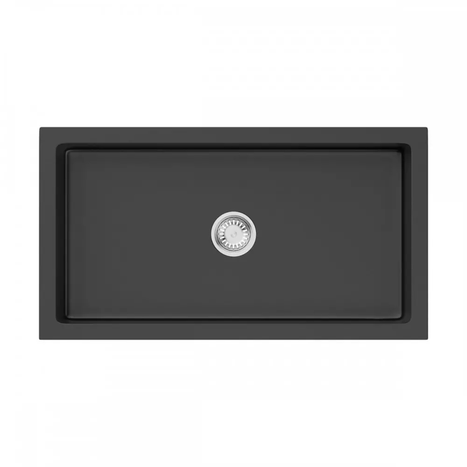 Фото Гранитная мойка Omoikiri Mikura 76-BL Natceramic/черный