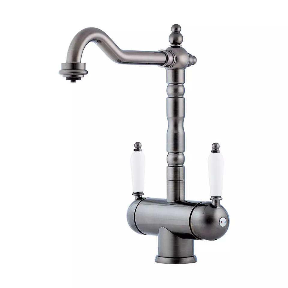 Фото Смеситель для кухни Omoikiri Amagasaki-SI латунь/античное серебро