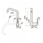 Превью картинка Смеситель для кухни Omoikiri Mori-C латунь/хром #2