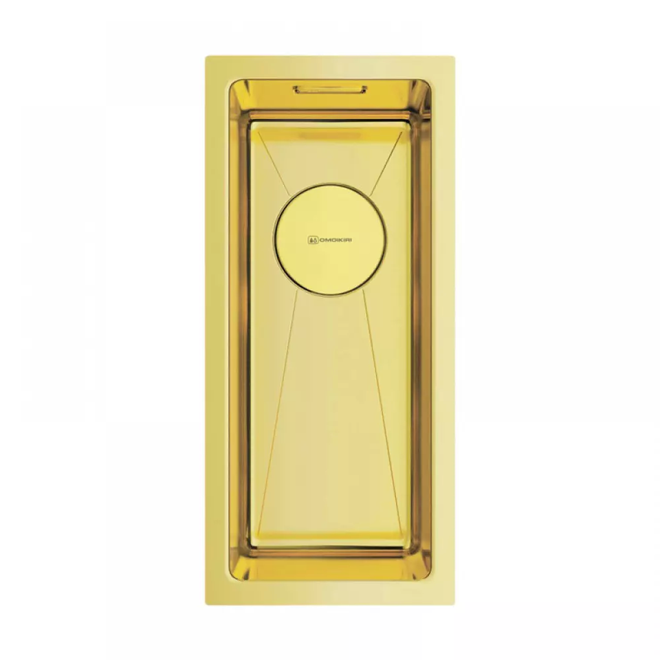 Фото Металлическая мойка Omoikiri Taki 20-U/IF-LG нерж. сталь/светлое золото