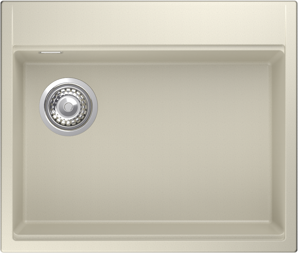 Фото Гранитная мойка Rivelato TESORO 605-L 1-чаш 600*510 beige scuro