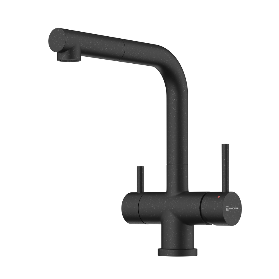 Фото Смеситель для кухни Omoikiri Takamatsu-S-BL латунь/черный