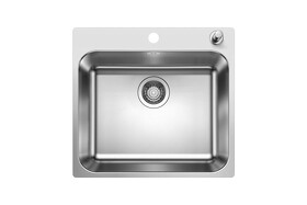 Картинка Blanсo SUPRA 500-IF/A нерж.сталь полированная с клапаном-автоматом