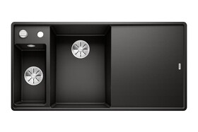 Картинка Blanсo AXIA III 6 S-F SILGRANIT  черный чаша слева, доска ясень c кл.-авт. InFino®