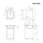 Превью картинка Кварцевая мойка Maunfeld MFQS-425DGR #2