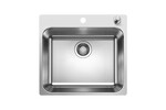 Превью картинка Металлическая мойка Blanсo SUPRA 500-IF/A нерж.сталь полированная с клапаном-автоматом #1