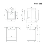 Превью картинка Кварцевая мойка Maunfeld MFQS-505DGR #3
