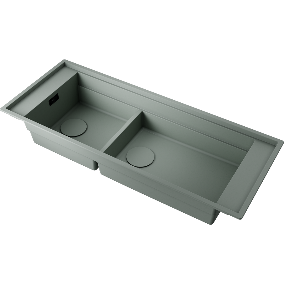 Фото Omoikiri Мойка Sintesi Pro 114-2-WG Artceramic/wind green