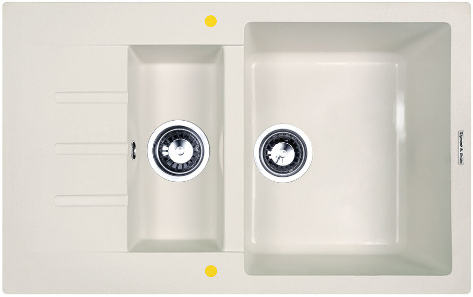 Фото Гранитная мойка Zigmund & Shtain RECHTECK 775.2 Индийская ваниль