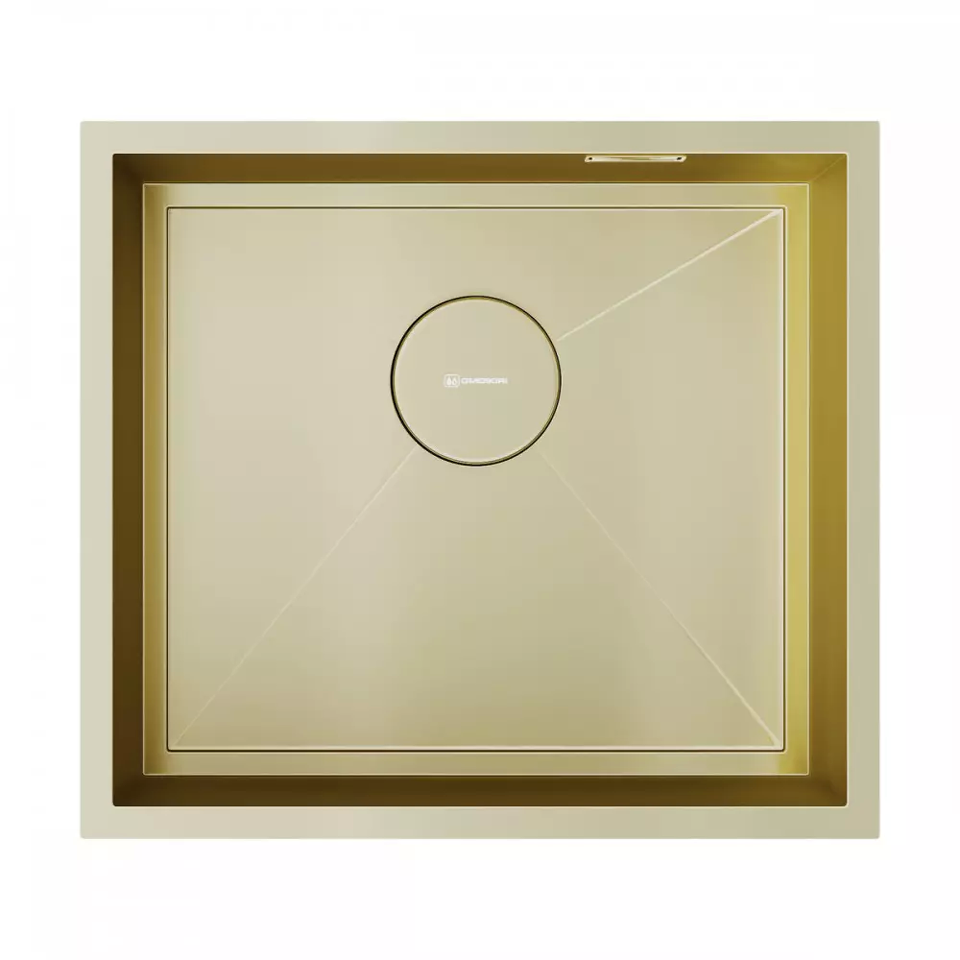 Фото Металлическая мойка Omoikiri Kasen 49-16-INT-LG нерж. сталь/светлое золото