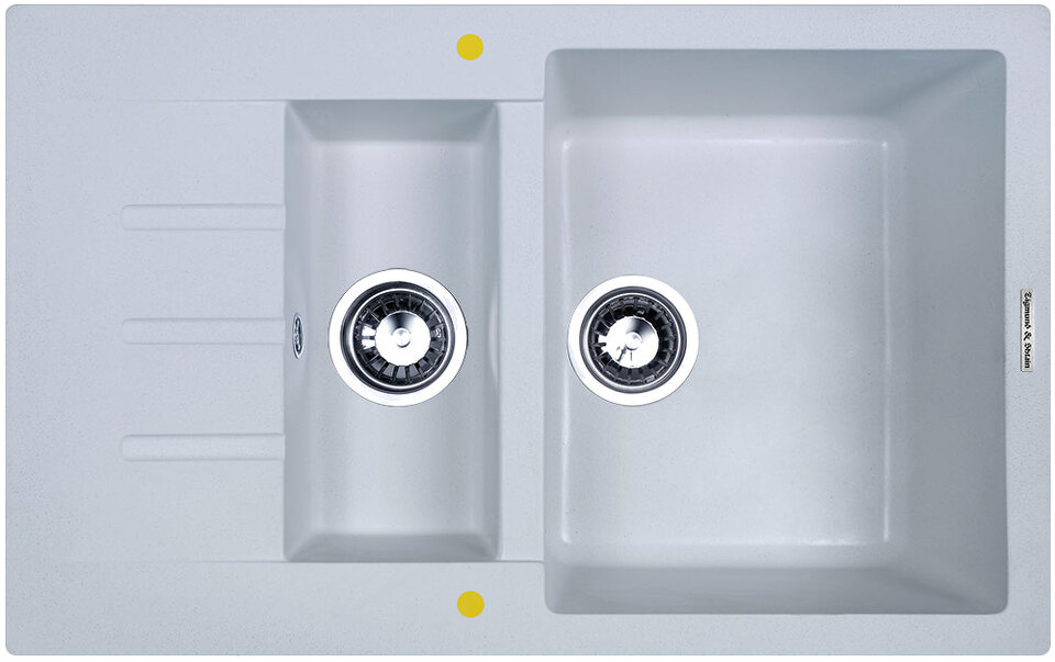 Фото Гранитная мойка Zigmund & Shtain RECHTECK 775.2 Млечный путь