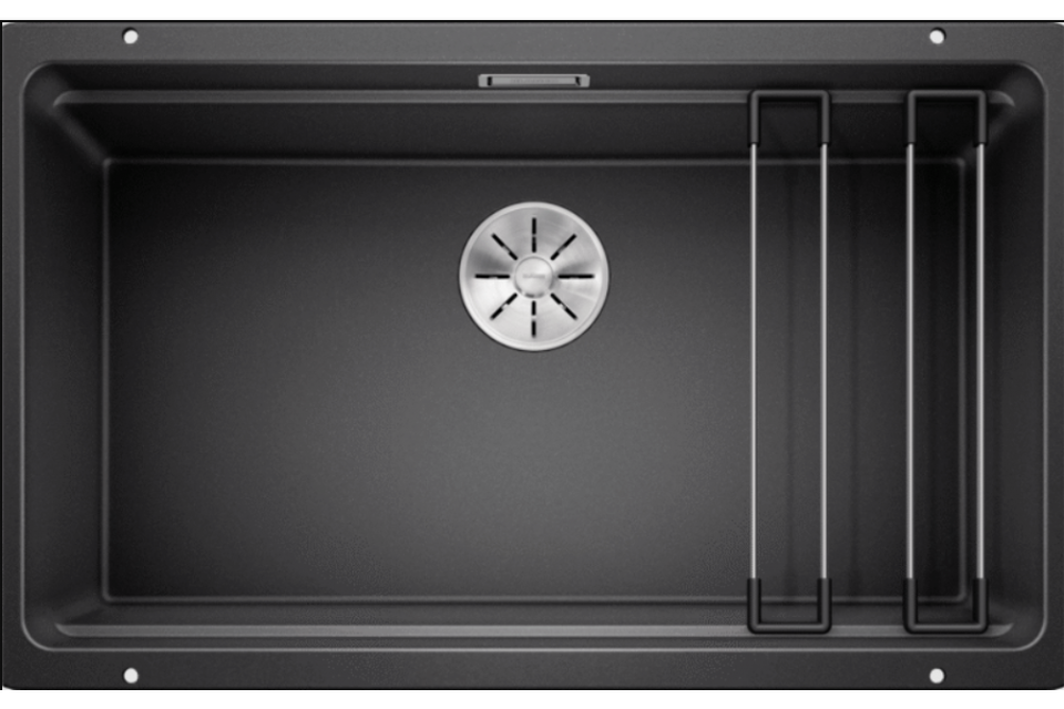 Фото Гранитная мойка Blanсo ETAGON 700-U SILGRANIT PuraDur антрацит