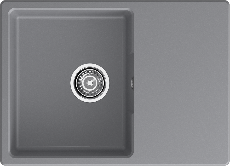Фото Кварцевая мойка GranFest GF-URBAN 668L Темно-серый