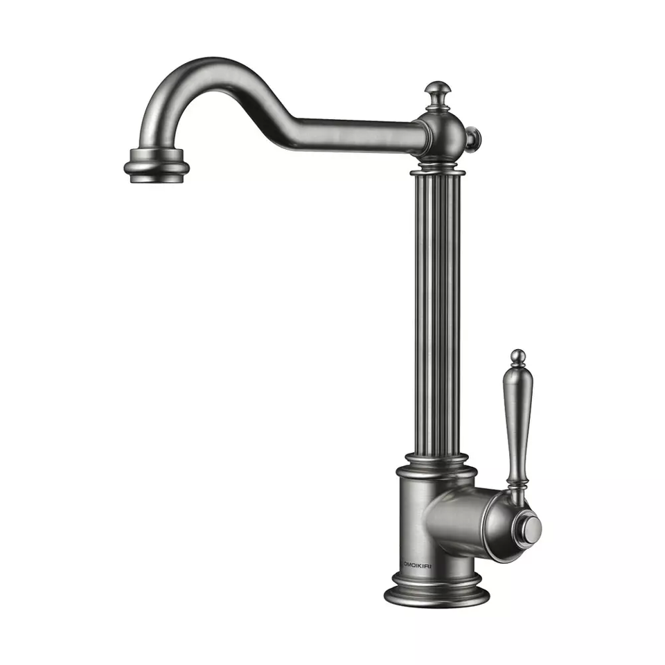 Фото Смеситель для кухни Omoikiri Toshima-SI латунь/античное серебро