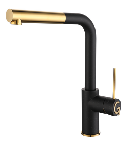 Картинка Rivelato Albano Г-обр.с выдвижной лейкой D-35мм nero/oro