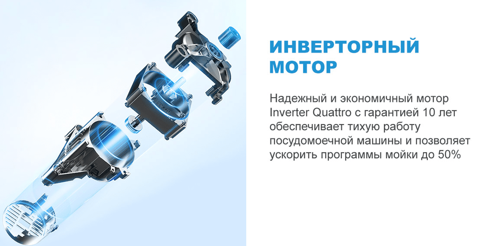 Преимущества Посудомоечная машина 45см встраиваемая Midea Встраиваемая посудомоечная машина MID45S720i
