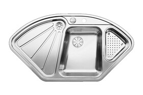 Картинка Blanсo BLANCODELTA-IF нерж. сталь зерк.полировка с клапаном-автоматом InFino