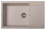 Превью картинка Гранитная мойка Zigmund & Shtain RECHTECK 780.490 Индийская ваниль #1