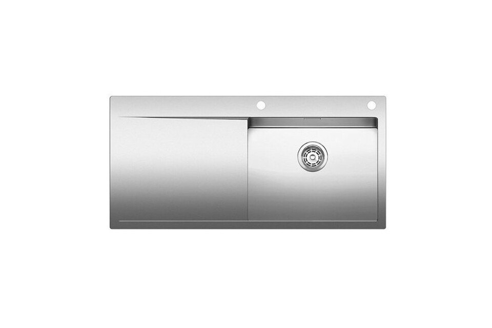 Фото Металлическая мойка Blanсo FLOW XL 6S-IF нерж. сталь зеркальная полировка с  кл.-авт. InFino и управлением PushControl